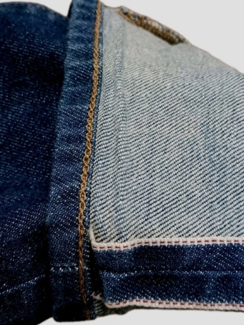 Lucky Brand 110 Selvedge Jeans 33x32 Candiani Italy Skinny Maers Way Dark EUC - Picture 5 of 8